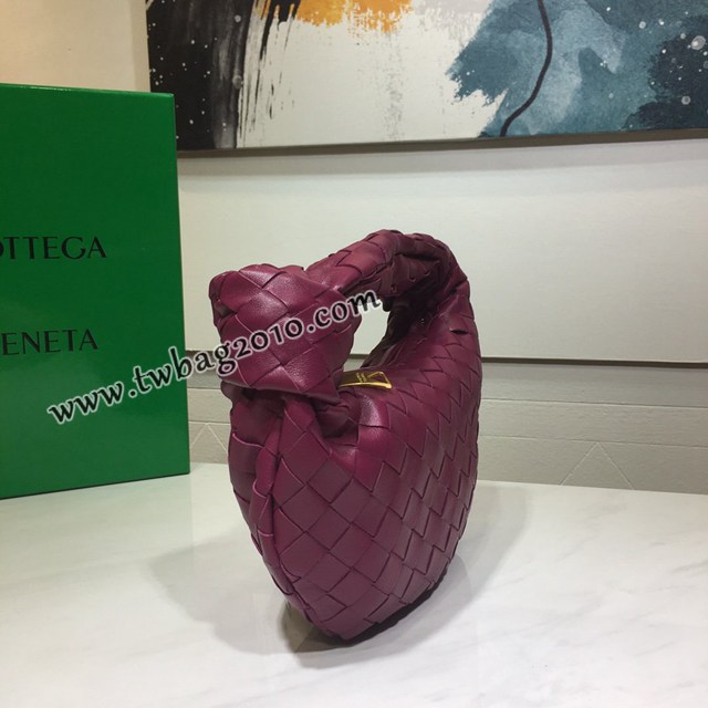 Bottega veneta高端女包 98070小號 寶緹嘉最新編織打結圓形hobo包 BV經典款羊皮手工編織女包  gxz1290